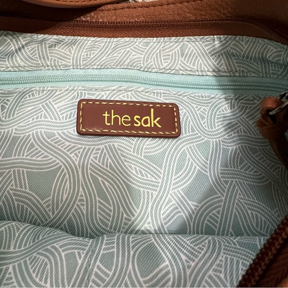 The SAK Cole Valley Brown Leather Shoulder Hobo Bag - Picture 9 of 10